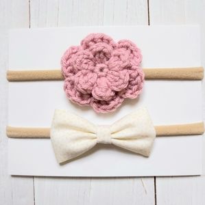 2/$12 Crocheted Baby Headband